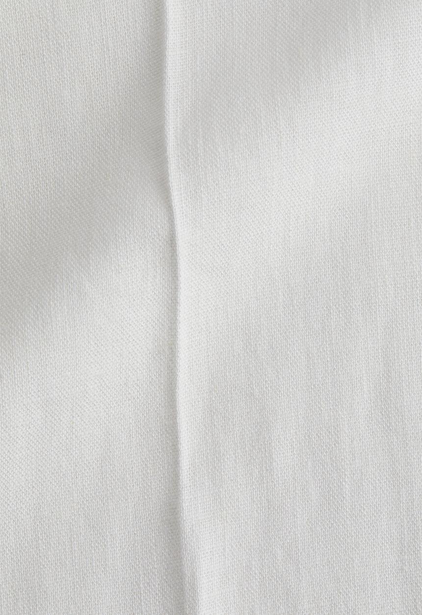 H&M - Wide linen-blend trousers - white