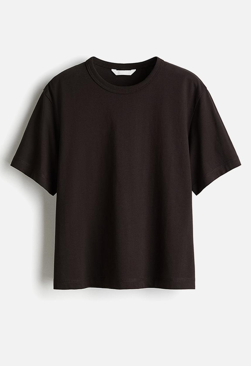 H&M - T-shirt - dark brown