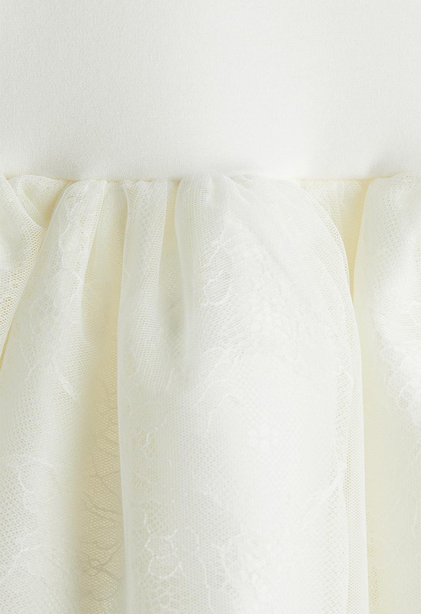 H&M - Flared-skirt dress - white