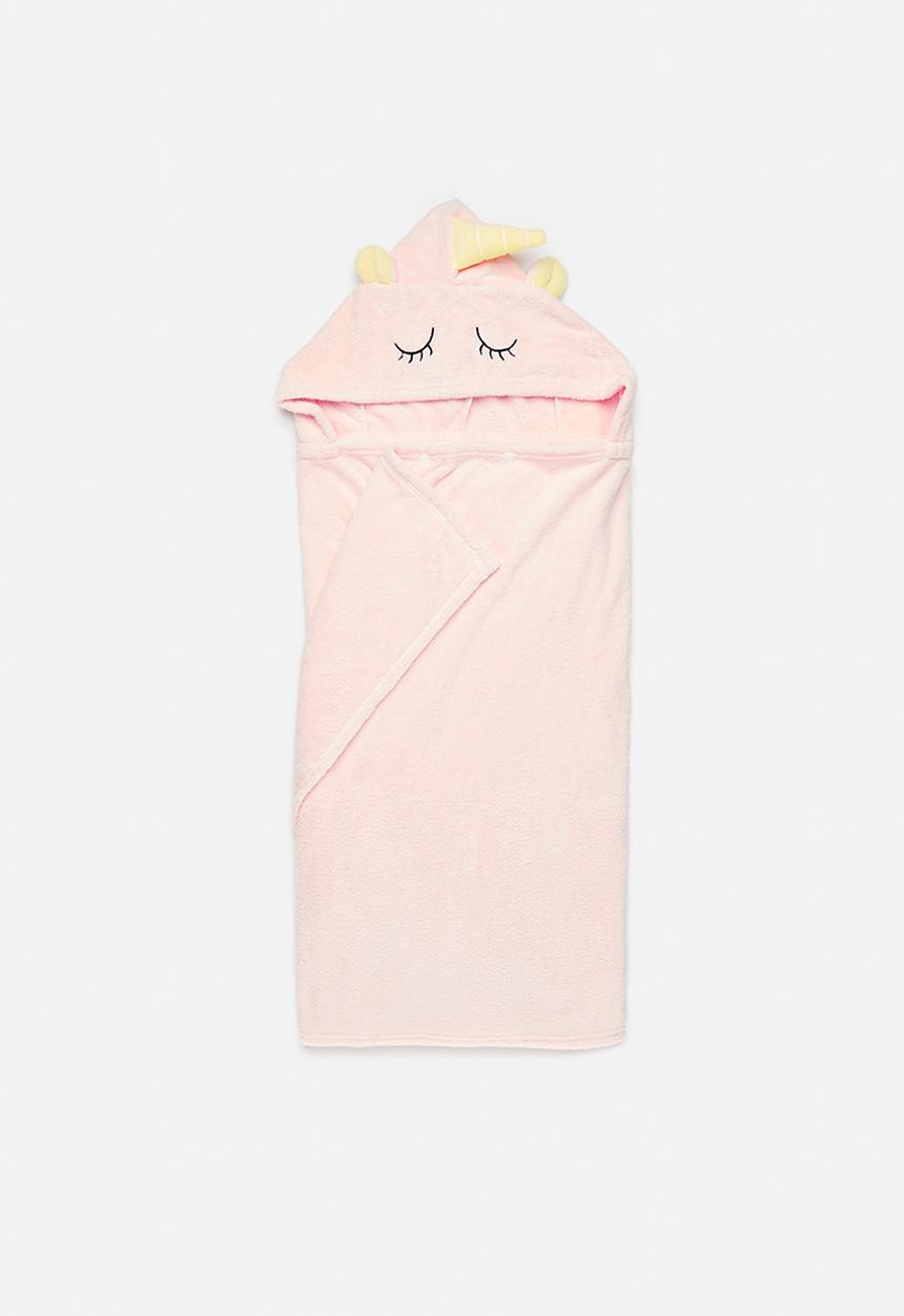 Pop Candy - Hooded towel - peach pink/koala bear