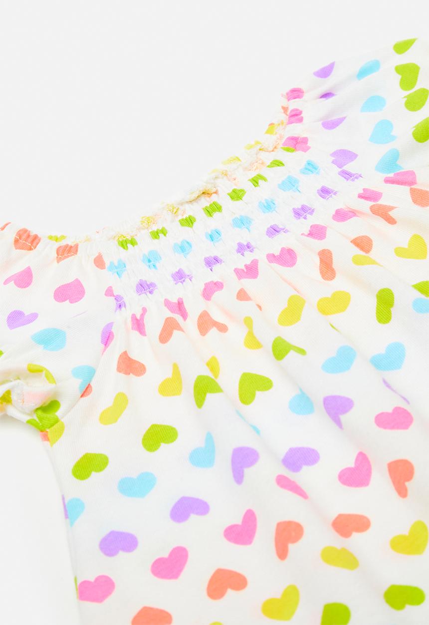 Pop Candy - Casual dress - white/heart aop/multicolour