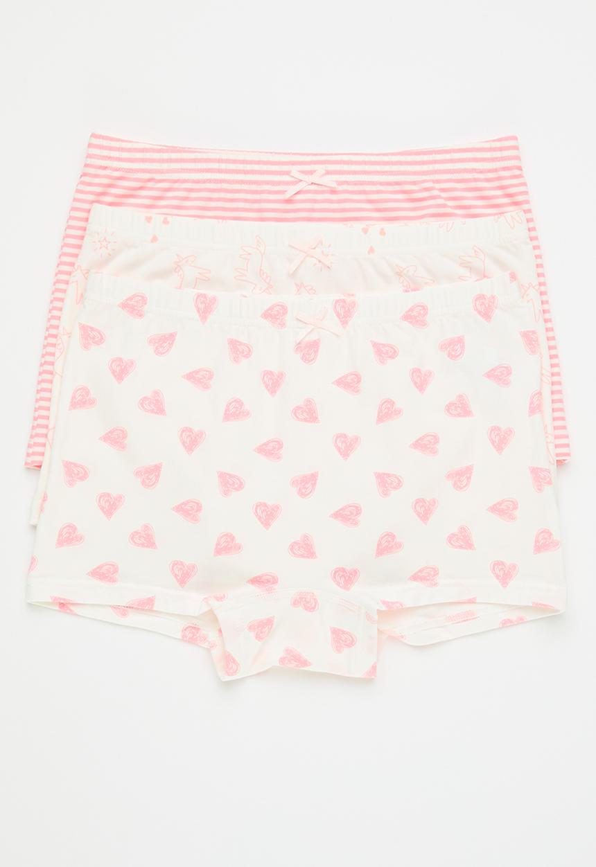 Pop Candy - 3 Pack briefs - pink/white