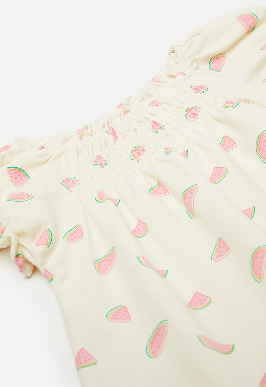 Pop Candy - Casual dress - off white/watermelon aop