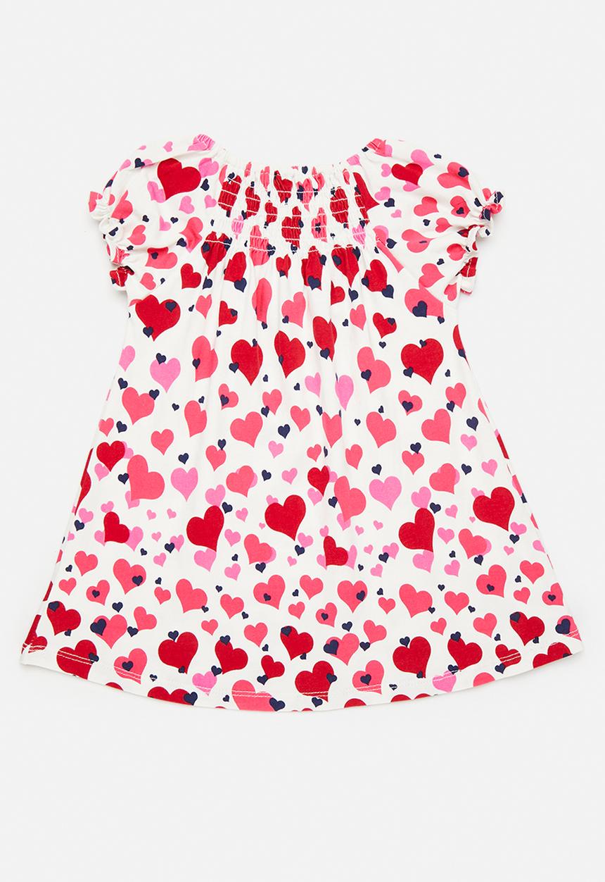 Pop Candy - Casual dress - white/heart multi/pink/red