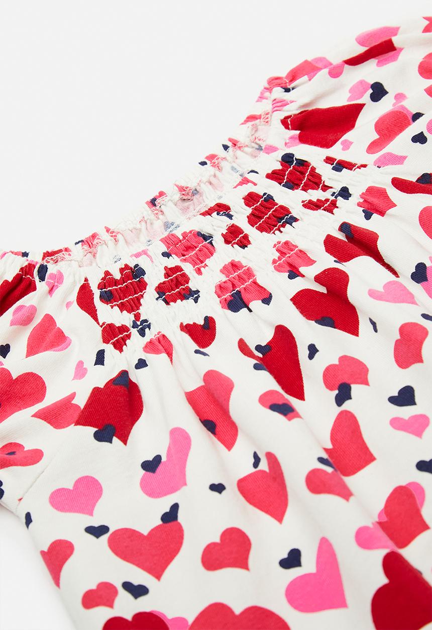 Pop Candy - Casual dress - white/heart multi/pink/red