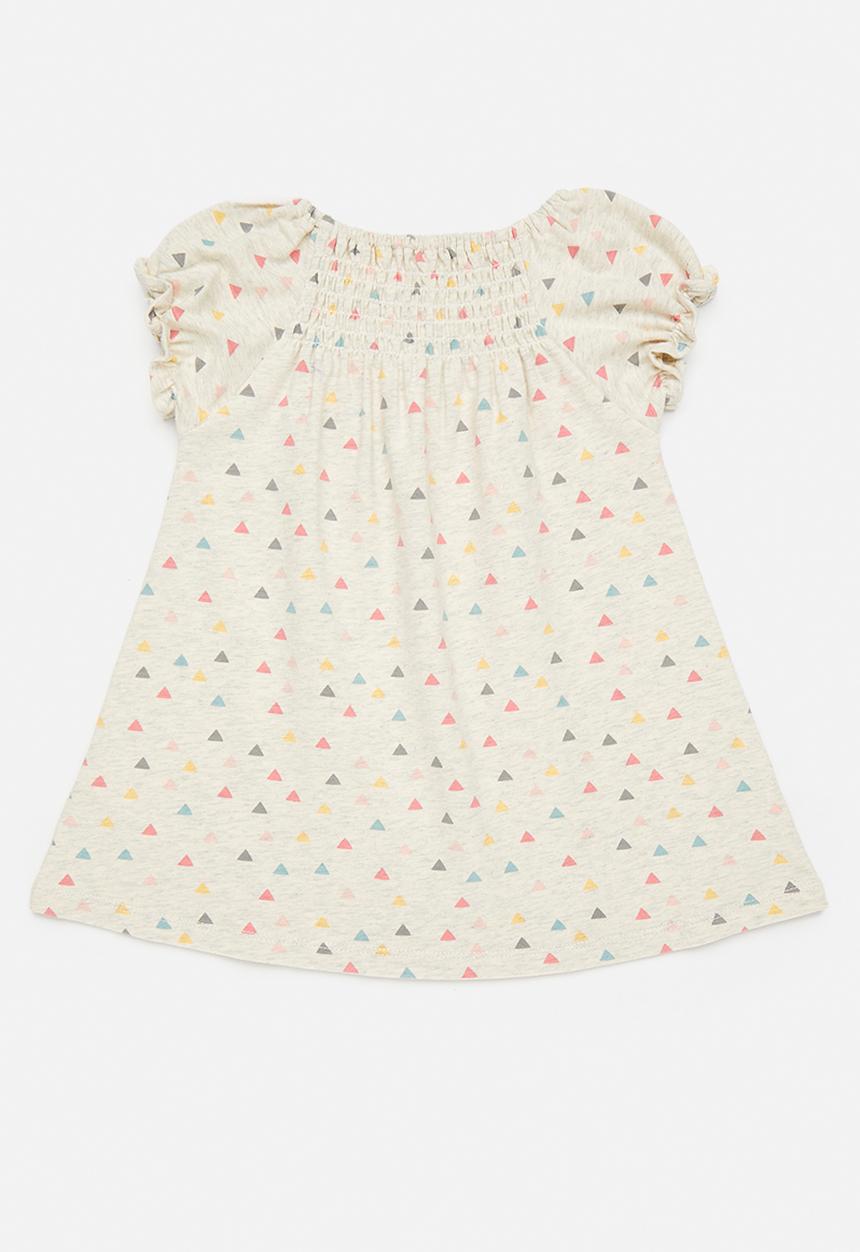 Pop Candy - Casual dress - beige/triangle aop