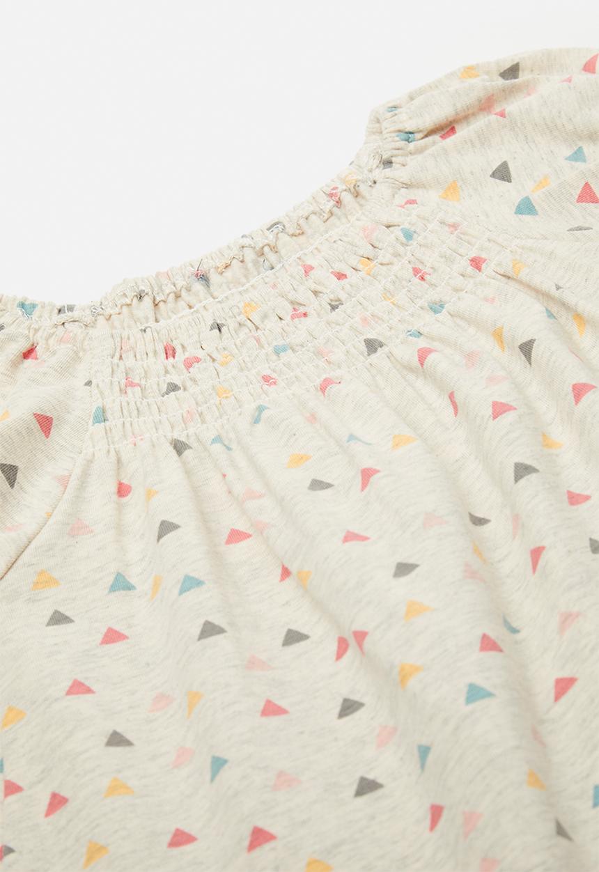 Pop Candy - Casual dress - beige/triangle aop