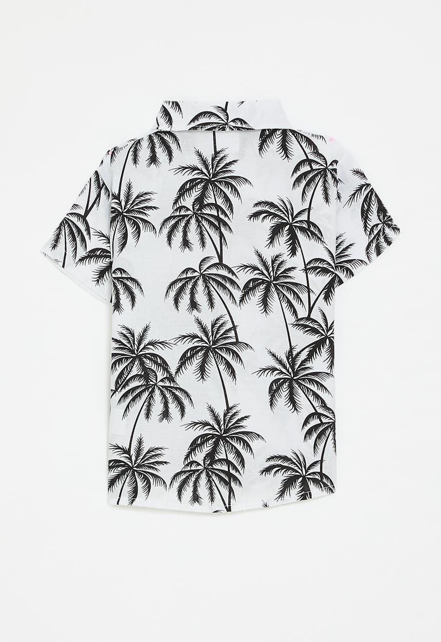 Pop Candy - Resort shirt - white/black
