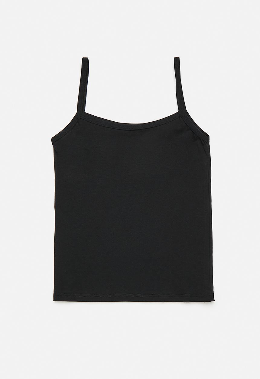Pop Candy - 2 pack camisole tops - black/white