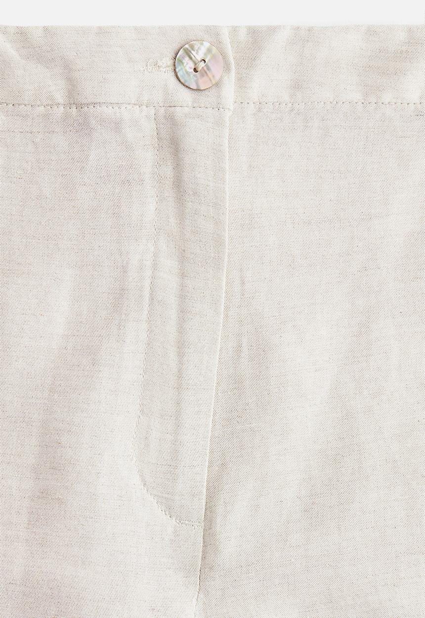H&M - Linen-blend trousers - beige