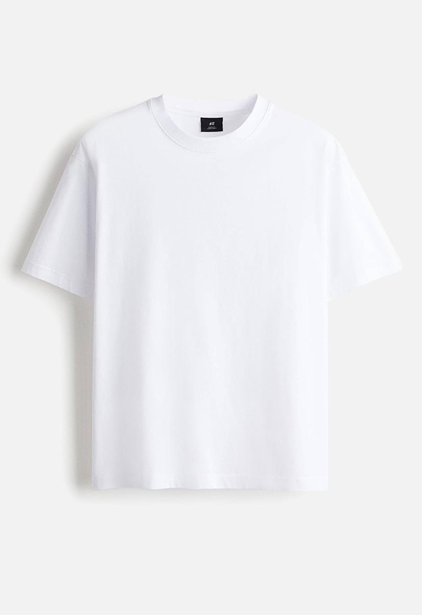 H&M - Loose fit T-shirt - white