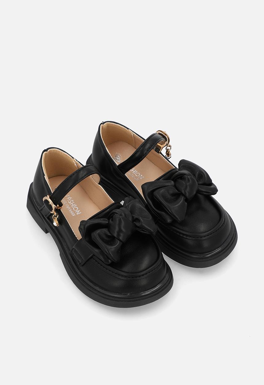 Pop Candy - Mary jane with bow - black