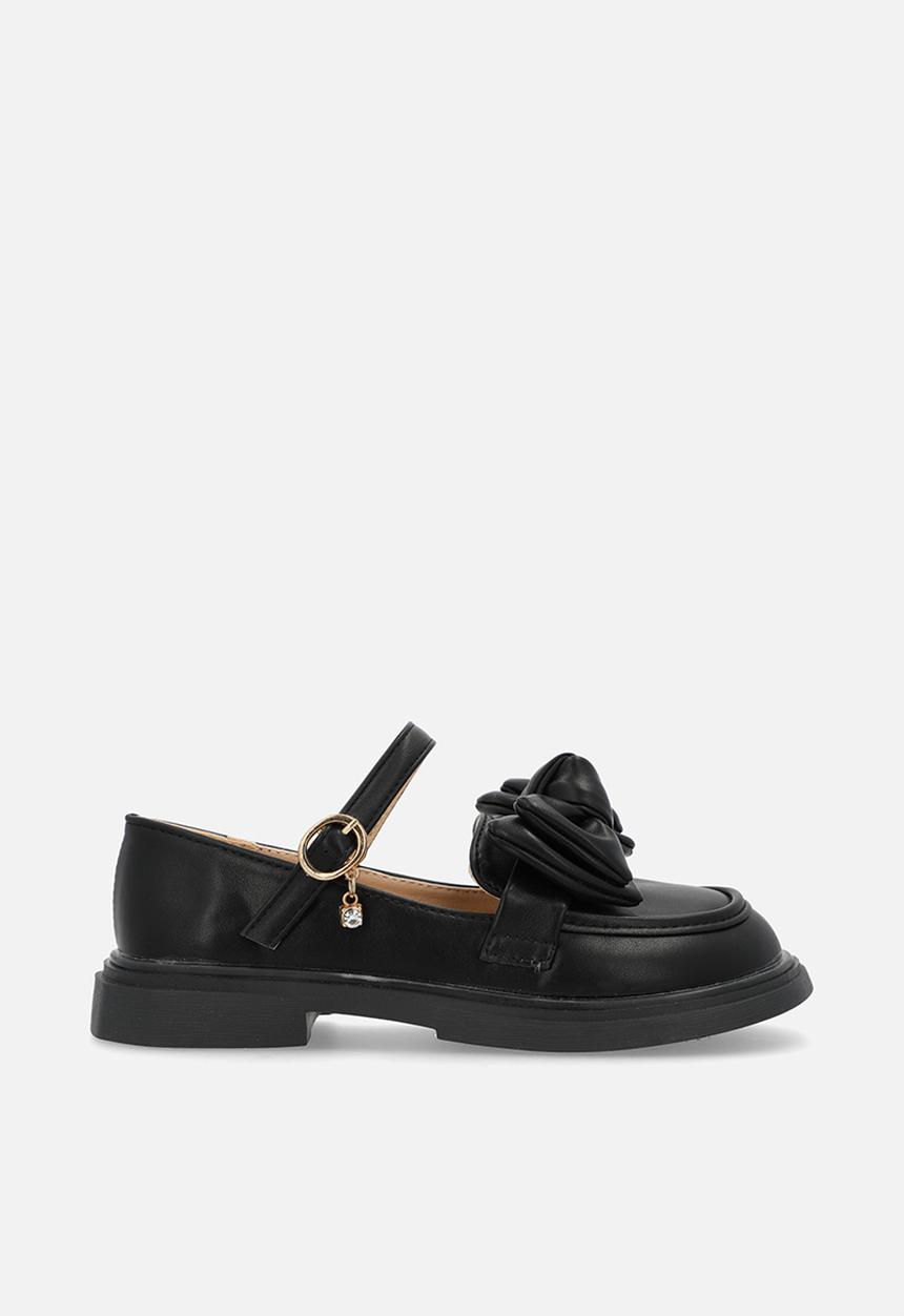 Pop Candy - Mary jane loafer with bow - black