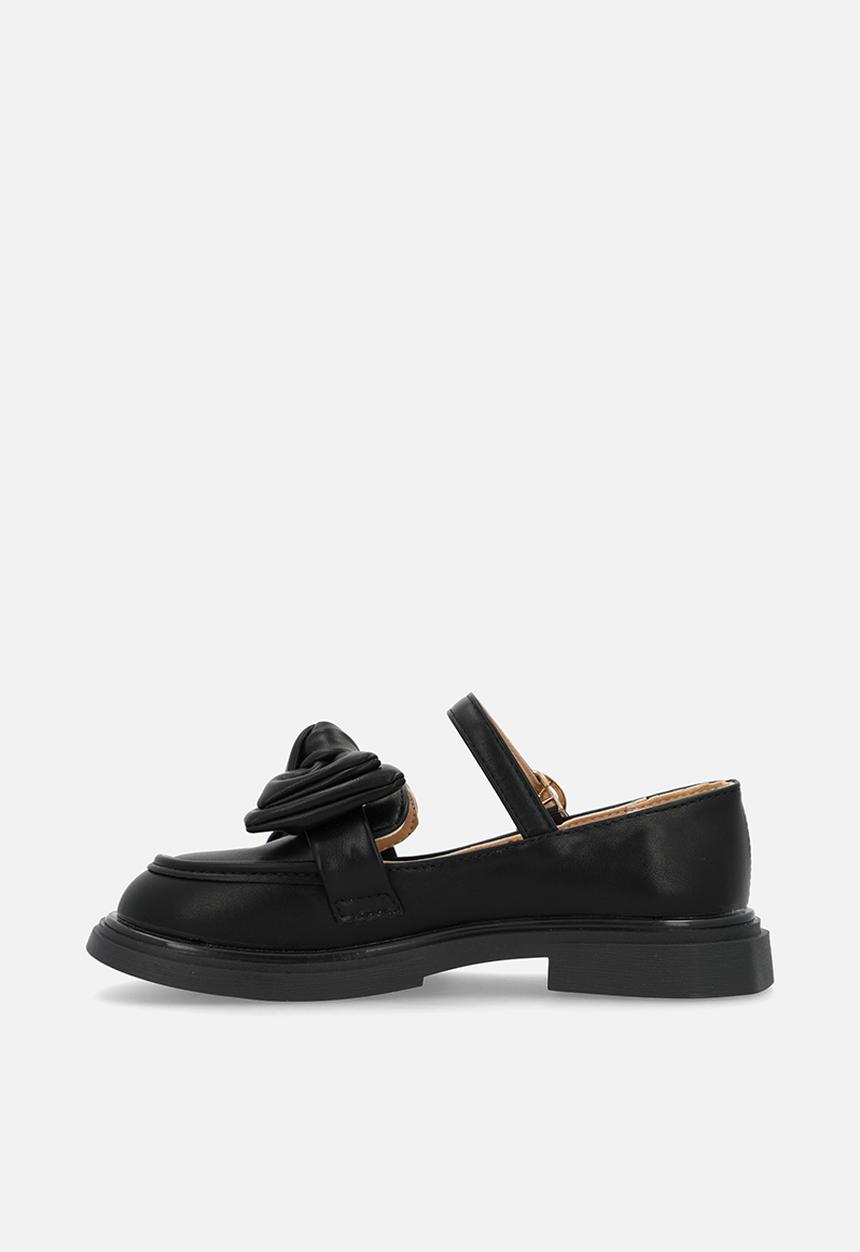 Pop Candy - Mary jane loafer with bow - black