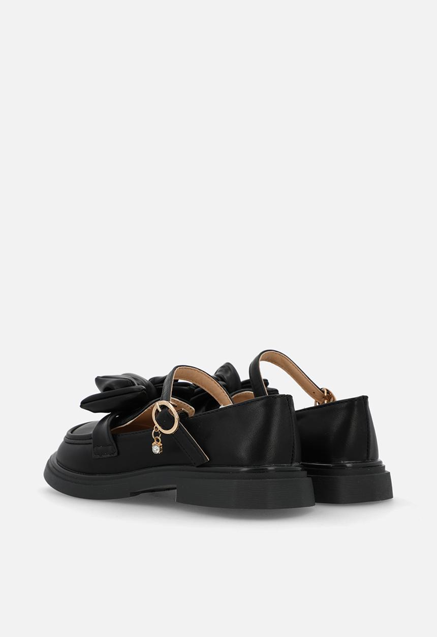 Pop Candy - Mary jane loafer with bow - black