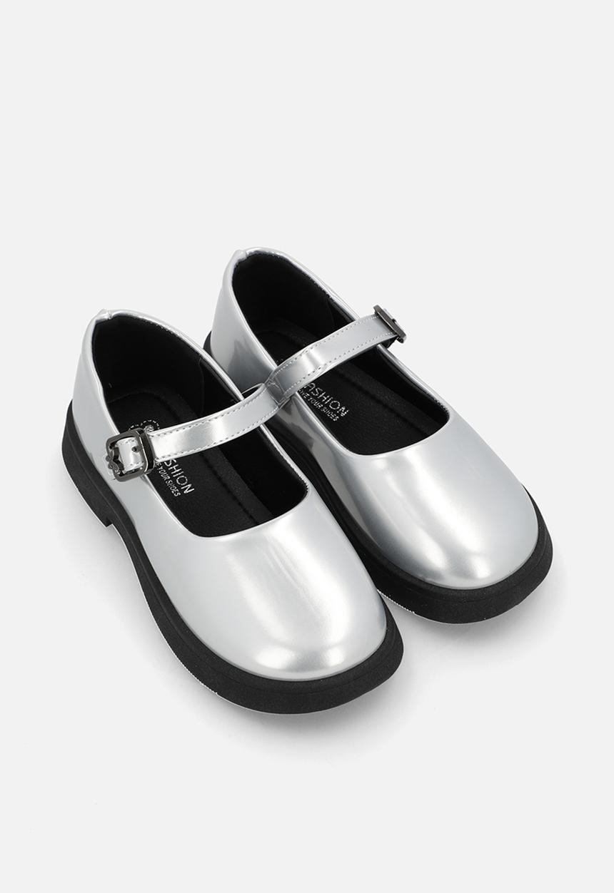 Pop Candy - Plain mary jane - silver
