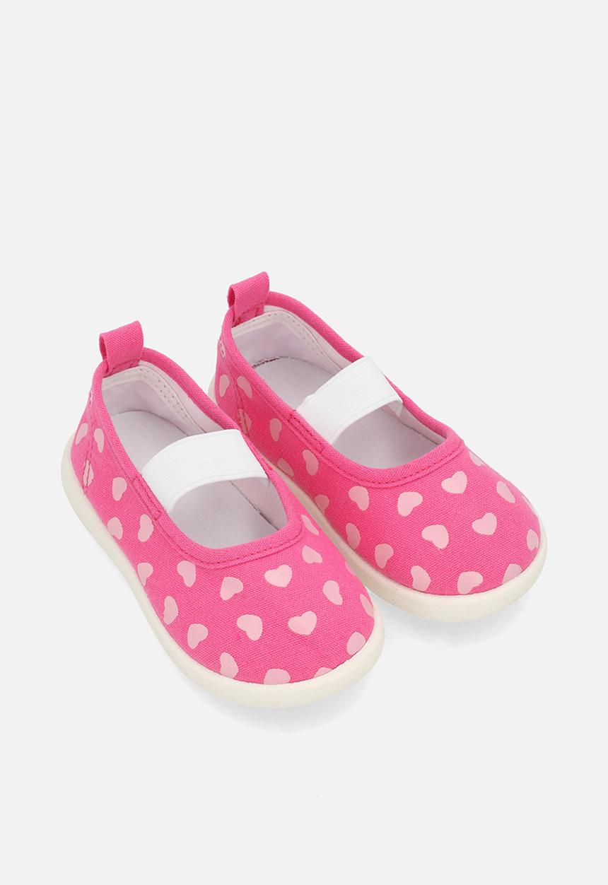 Pop Candy - Printed slip on sneakers - cerise