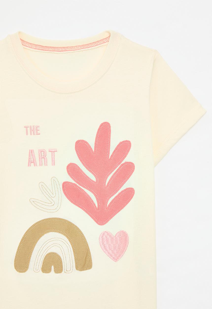 Pop Candy - Crew neck tee - ecru