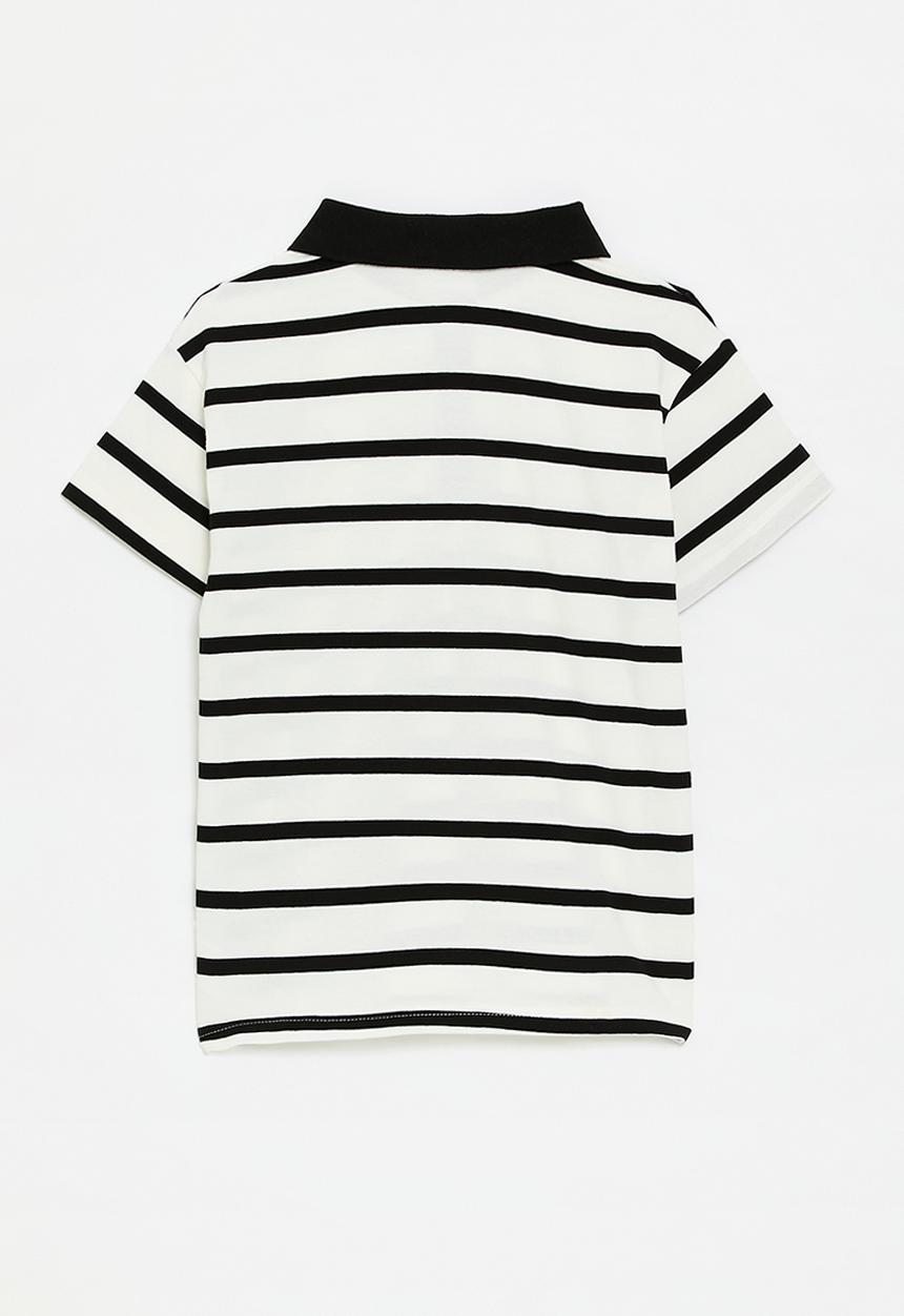 Pop Candy - Stripe golfer - white