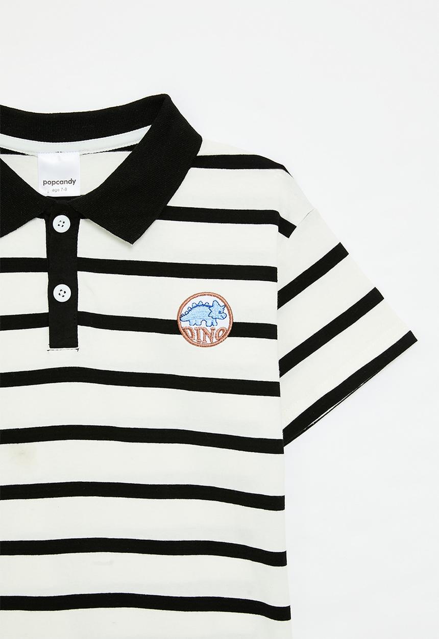 Pop Candy - Stripe golfer - white