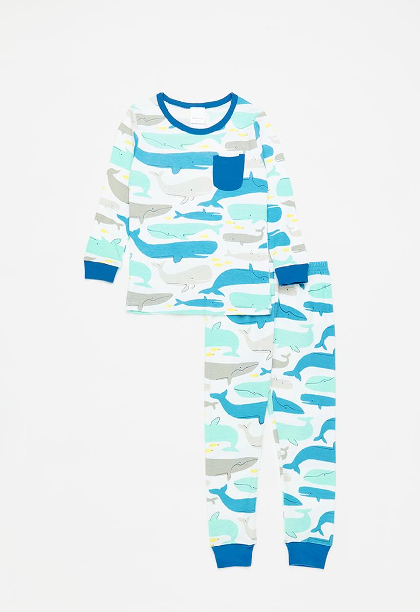 Pop Candy - Pyjama set - true blue/whales