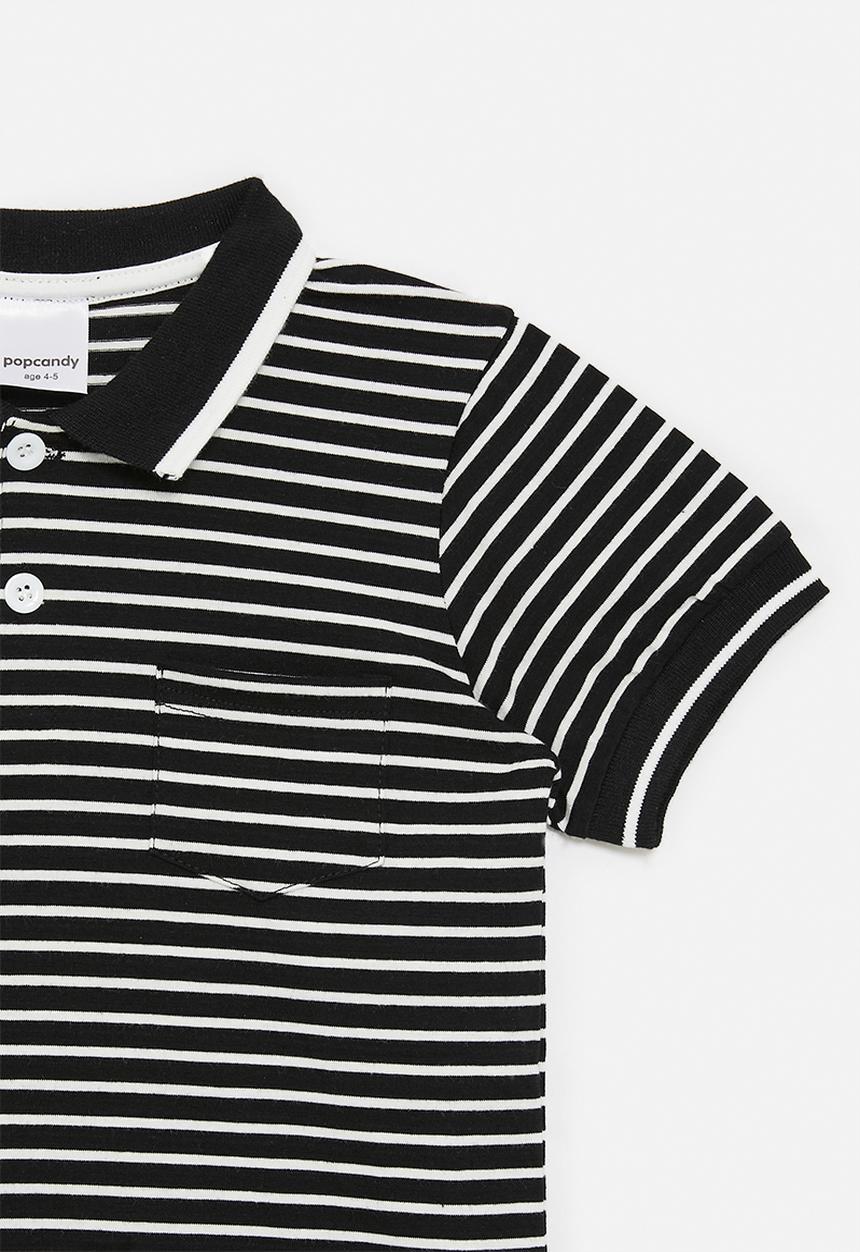 Pop Candy - Striper golfer - black/white