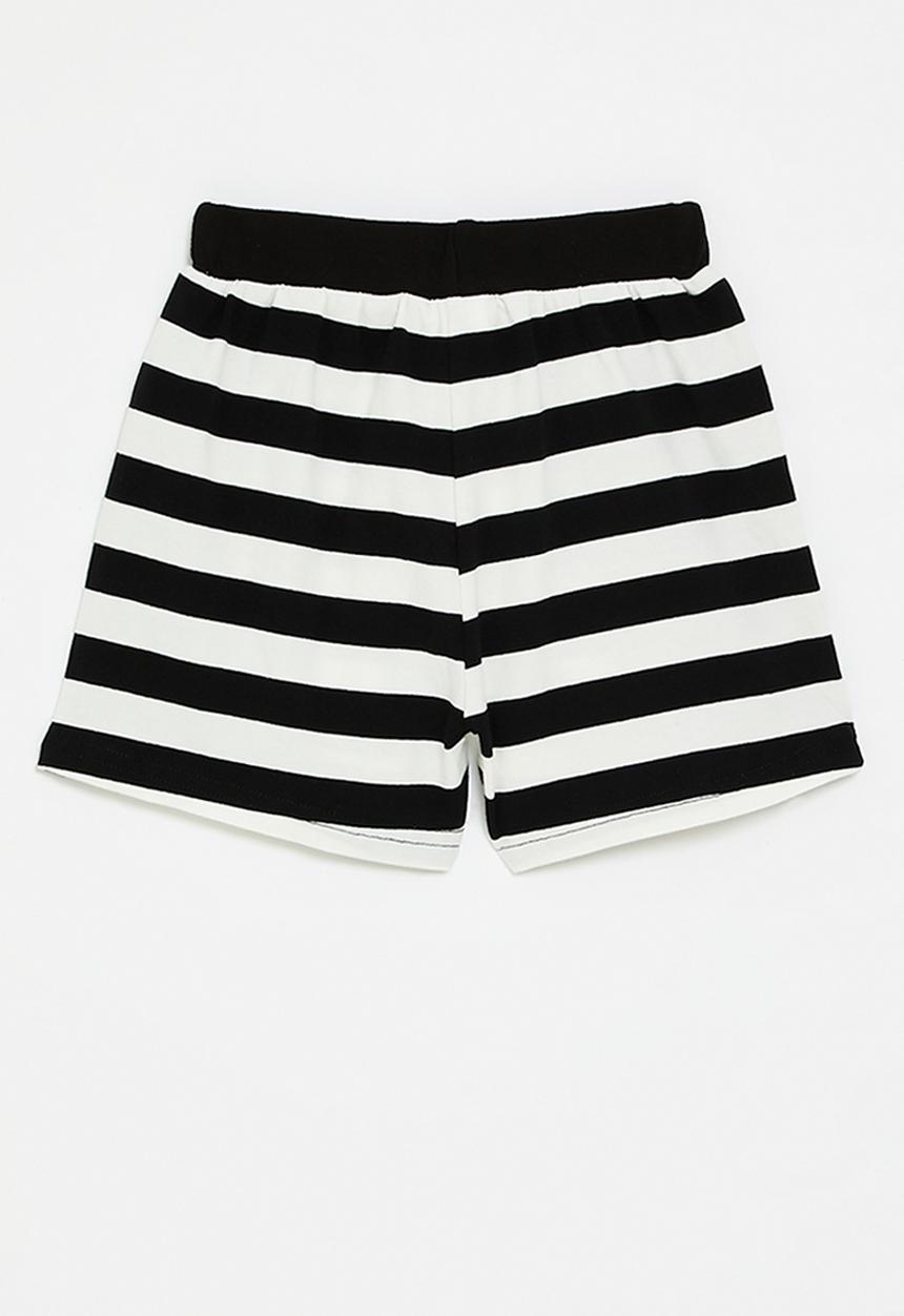 Pop Candy - Stripe short - black/white