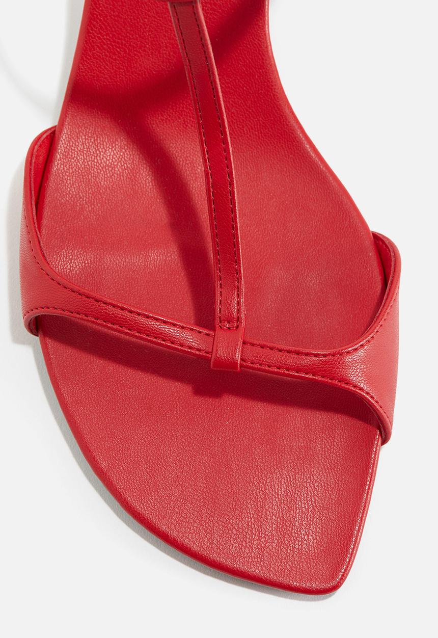 H&M - Heeled sandals - red