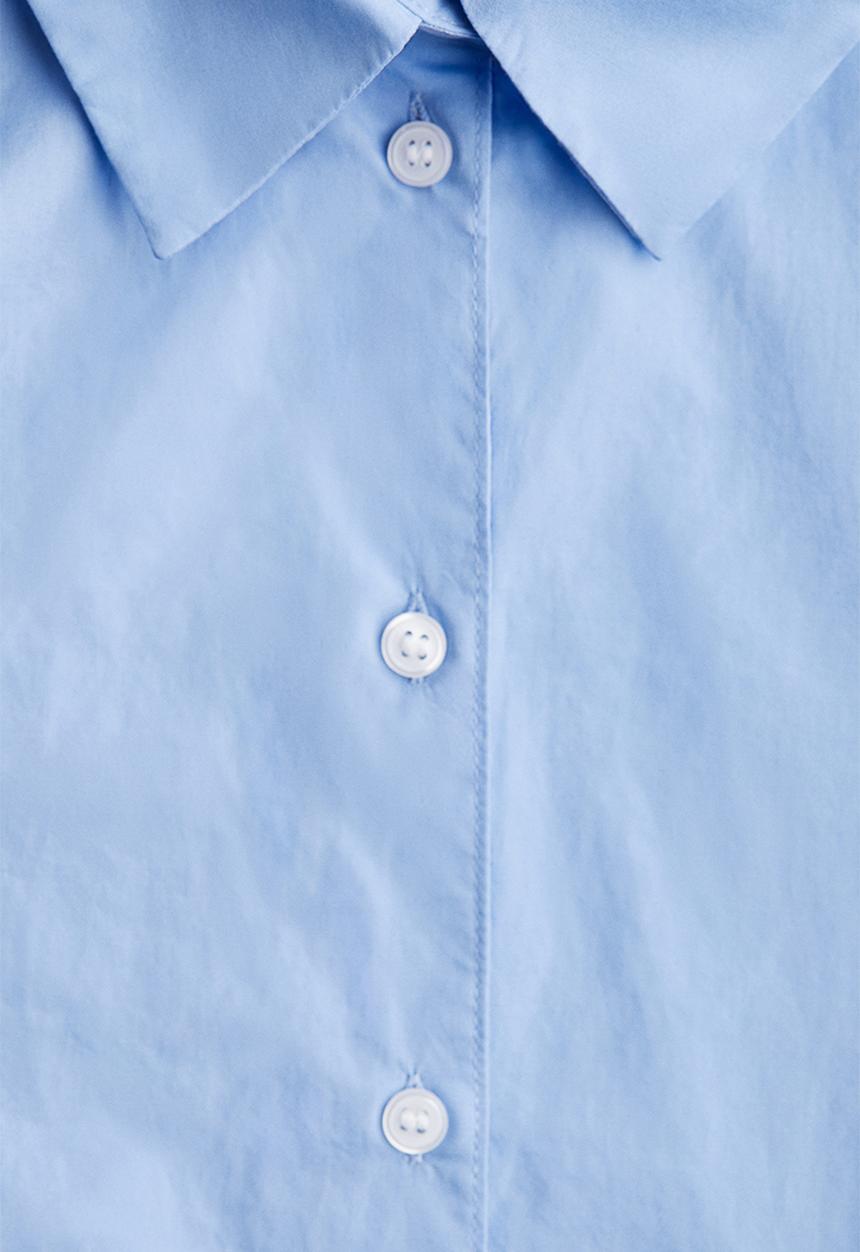 H&M - Cotton poplin shirt - light blue
