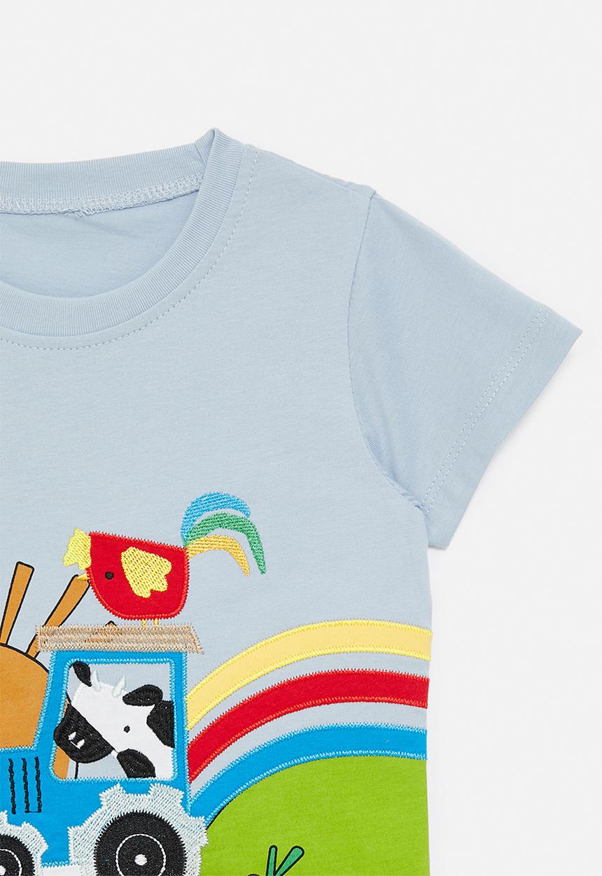 Pop Candy - Crew neck tee - light blue