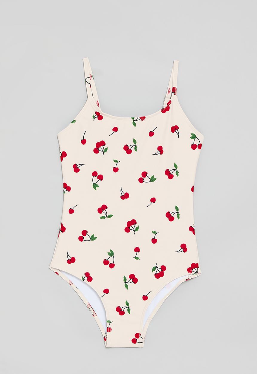 Pop Candy - Cherry aop swimsuit - cream
