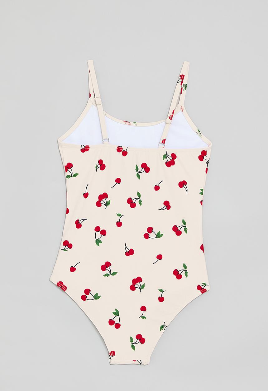 Pop Candy - Cherry aop swimsuit - cream