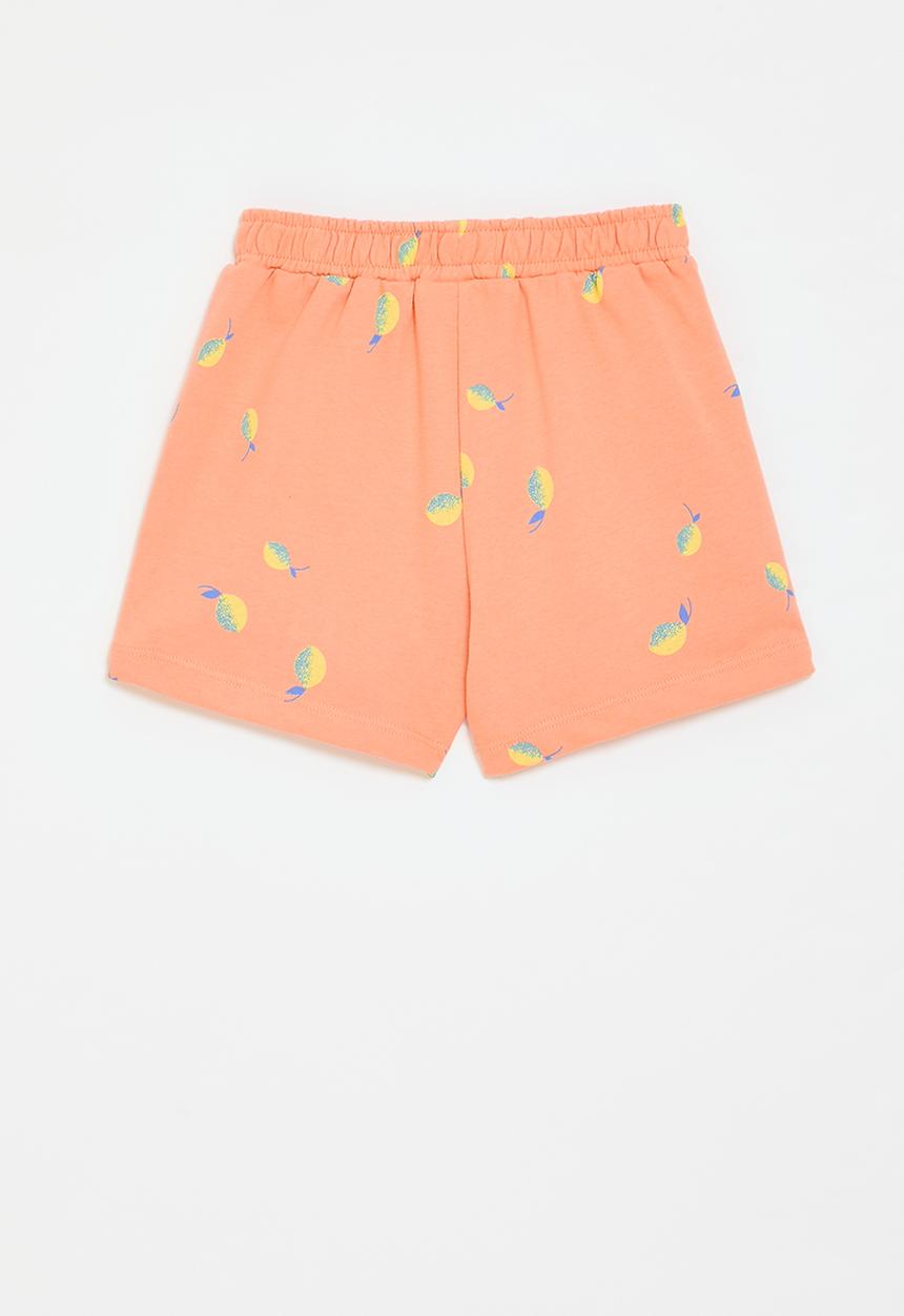 Pop Candy - Lemon all-over-print shorts - orange