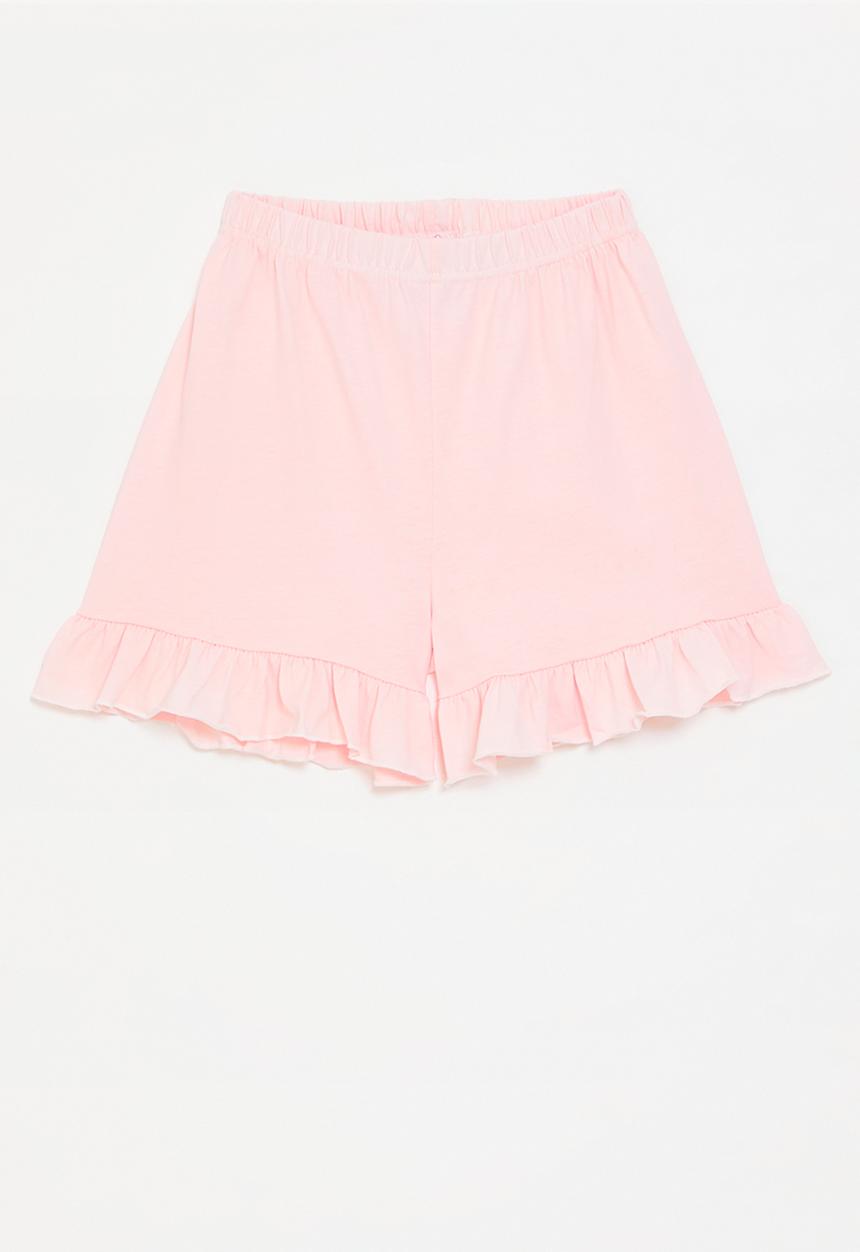 Pop Candy - Frilled hem shorts - pink