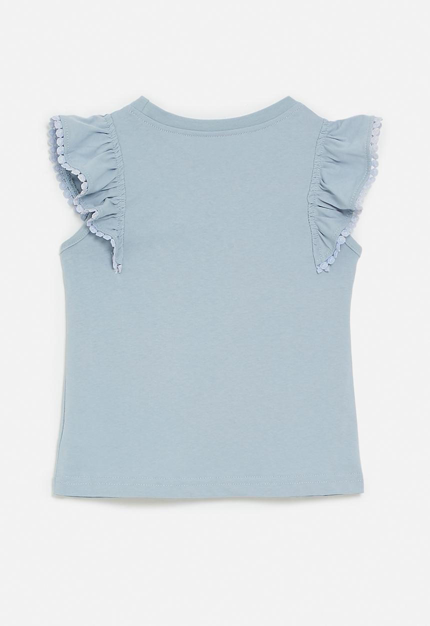 Pop Candy - Sea friends applique tee - serenity blue