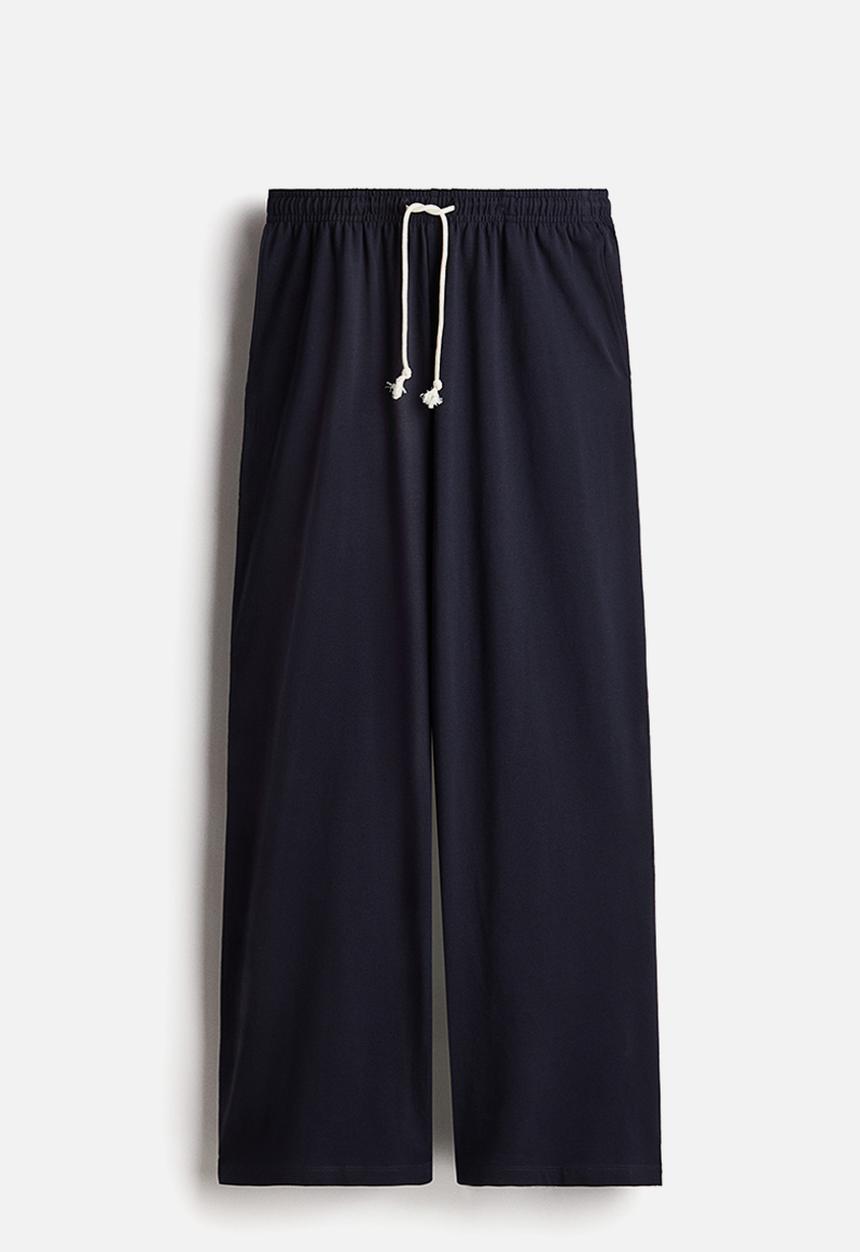 H&M - Wide joggers - navy blue