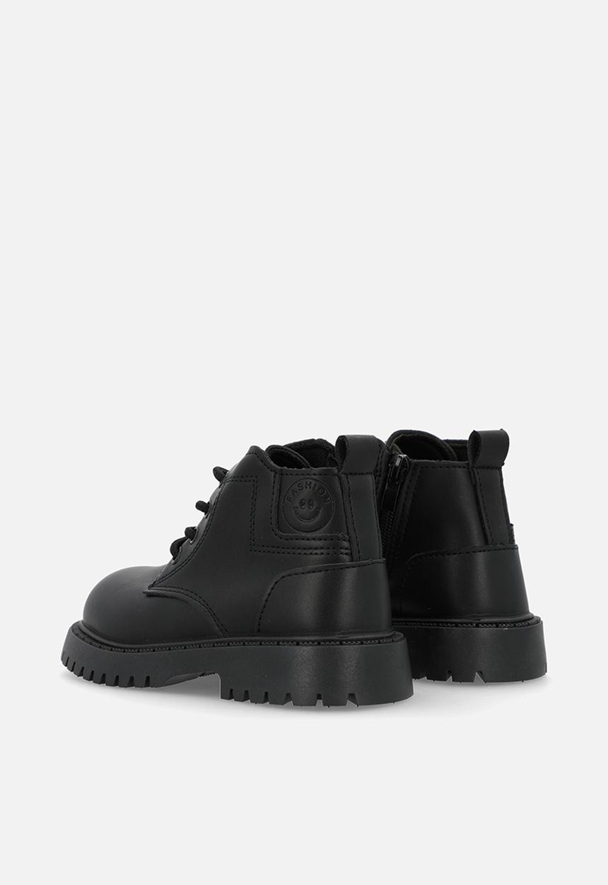 Pop Candy - PU lace-up boots - black