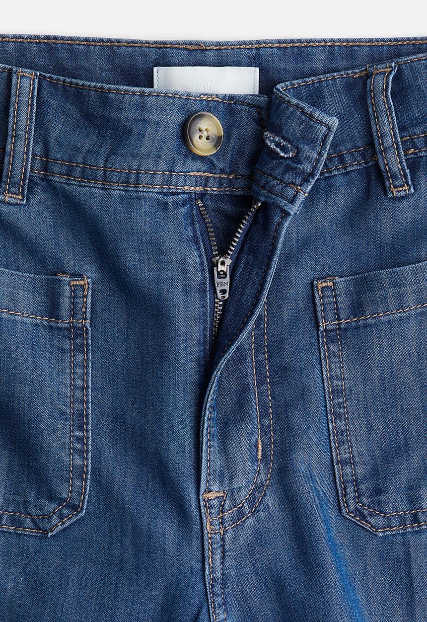 H&M - Wide high jeans - denim blue