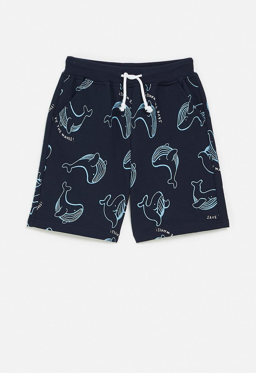 Pop Candy - Printed shorts - black/blue