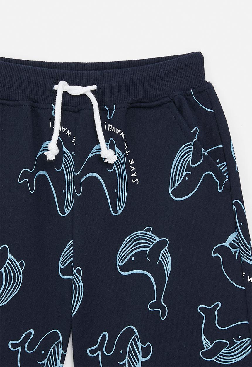 Pop Candy - Printed shorts - black/blue