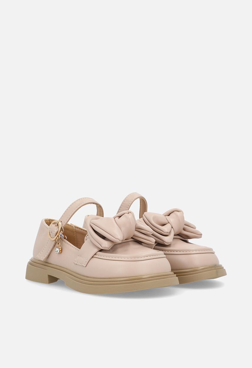 Pop Candy - Mary jane loafer with bow - champagne pink