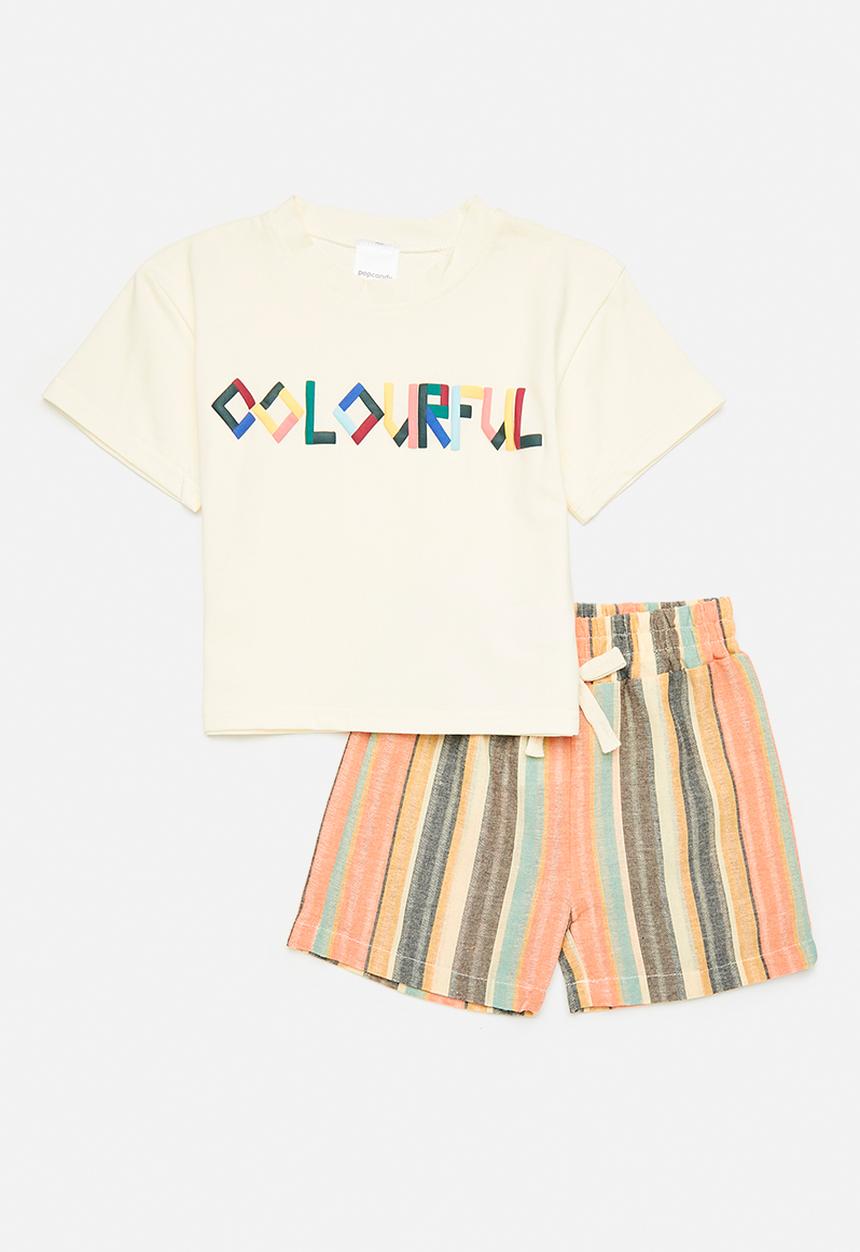 Pop Candy - Tee & shorts set - multi