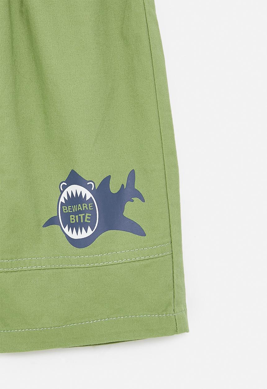 Pop Candy - Shark shorts - green