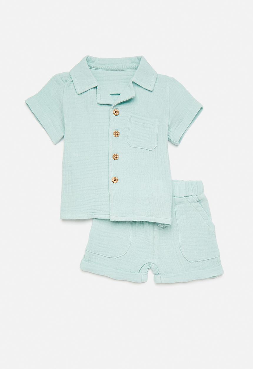 Pop Candy - Shirt & short set - green