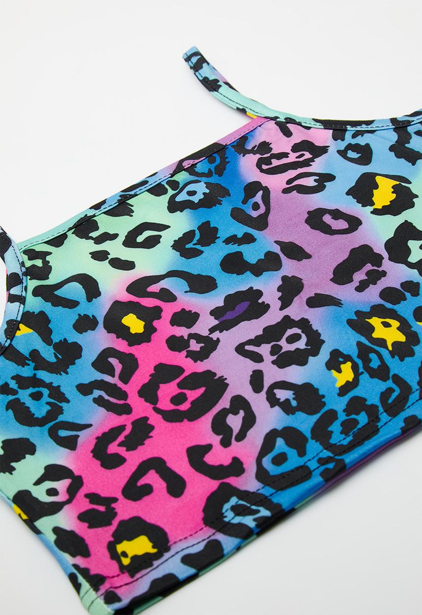 Pop Candy - Camisole & short tights set - leopard print/multicolor