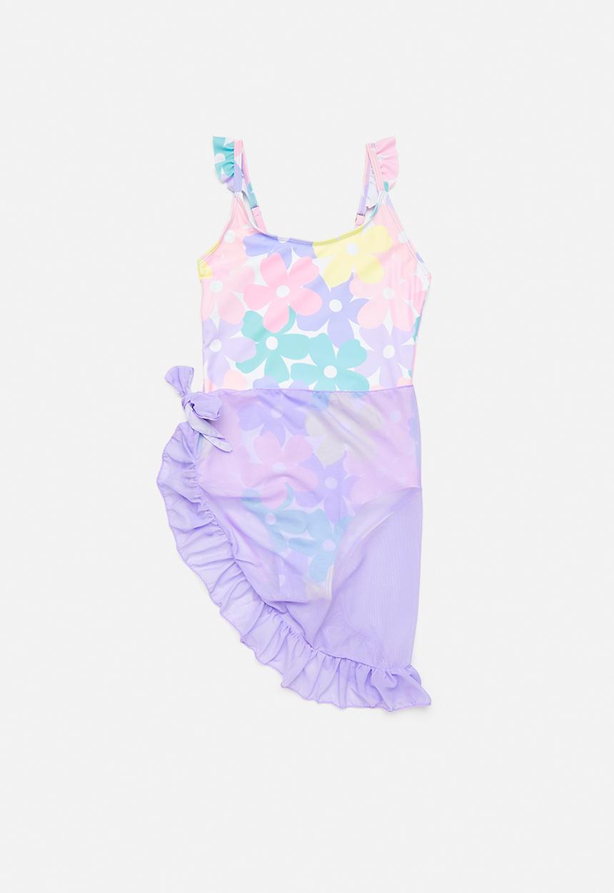 Pop Candy - Bikini and sarong set - lilac/floral