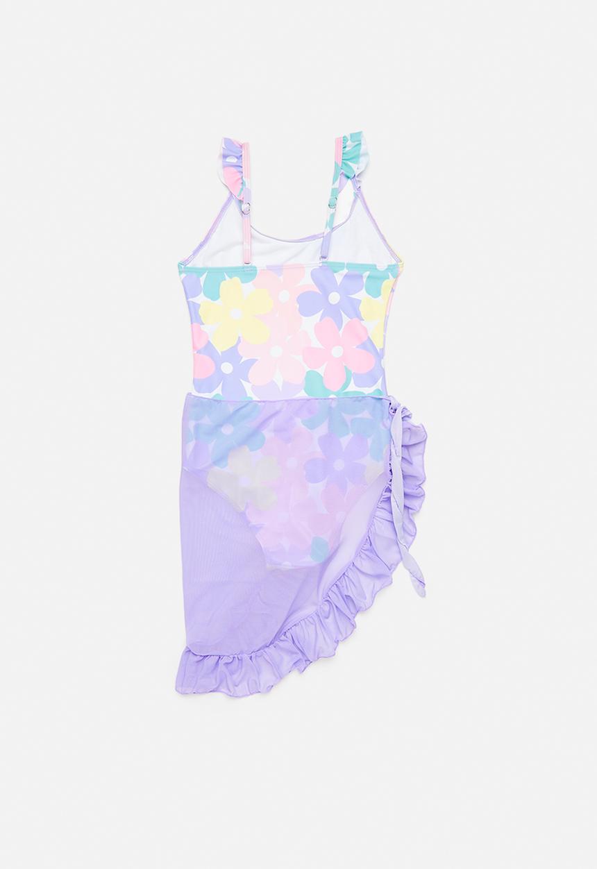 Pop Candy - Bikini and sarong set - lilac/floral