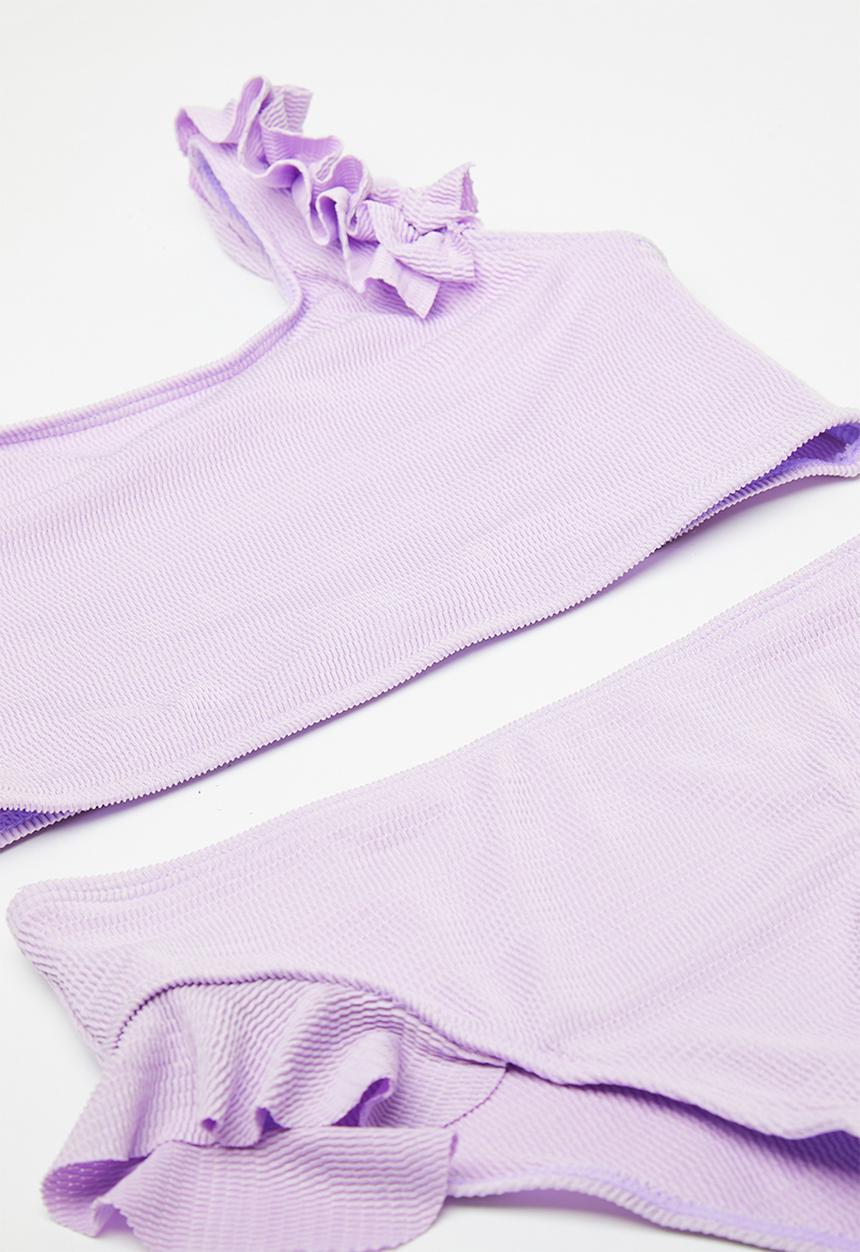 Pop Candy - 2 Piece frill detail bikini set - lilac