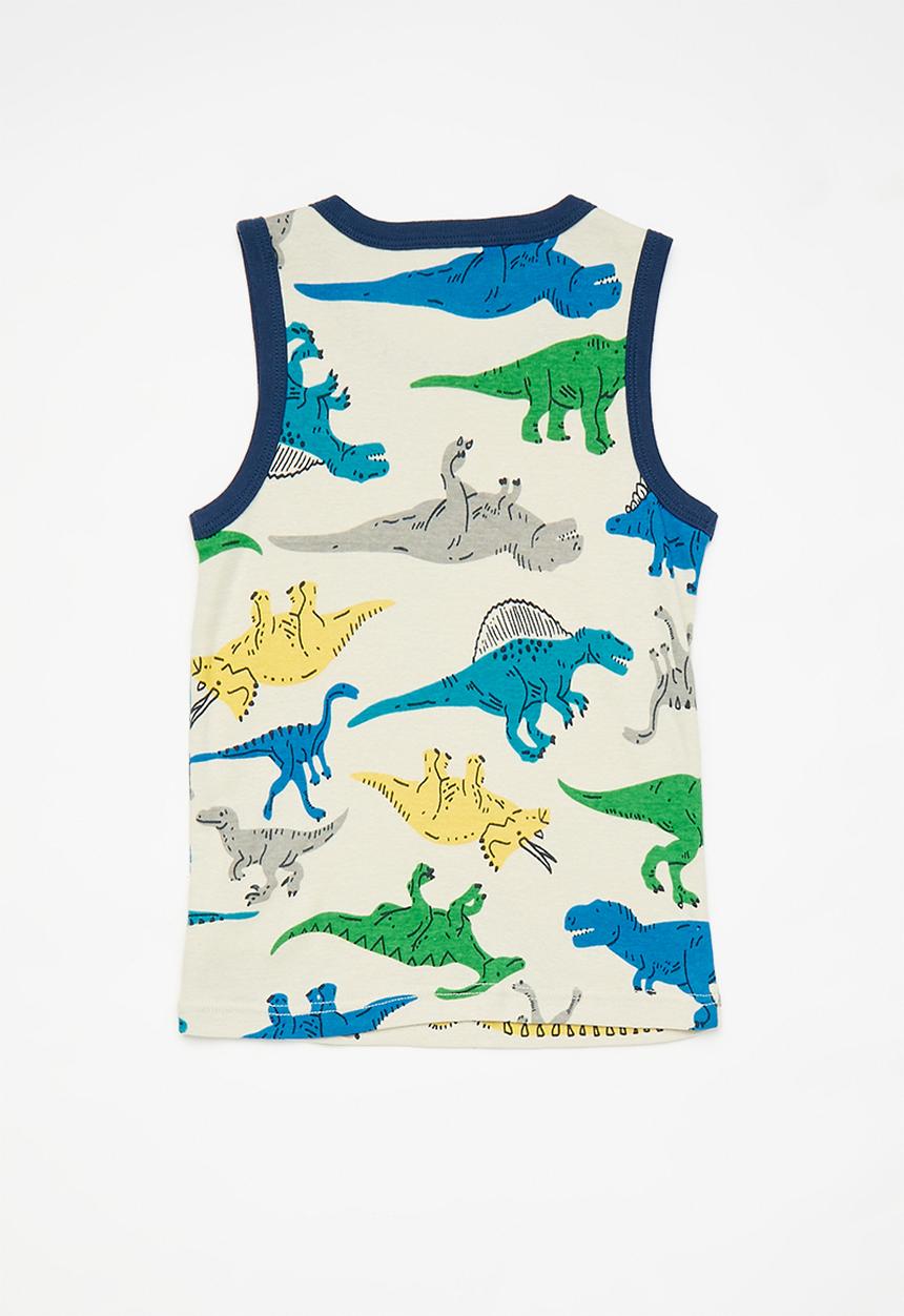 Pop Candy - 3 Pack printed vests - blue multi