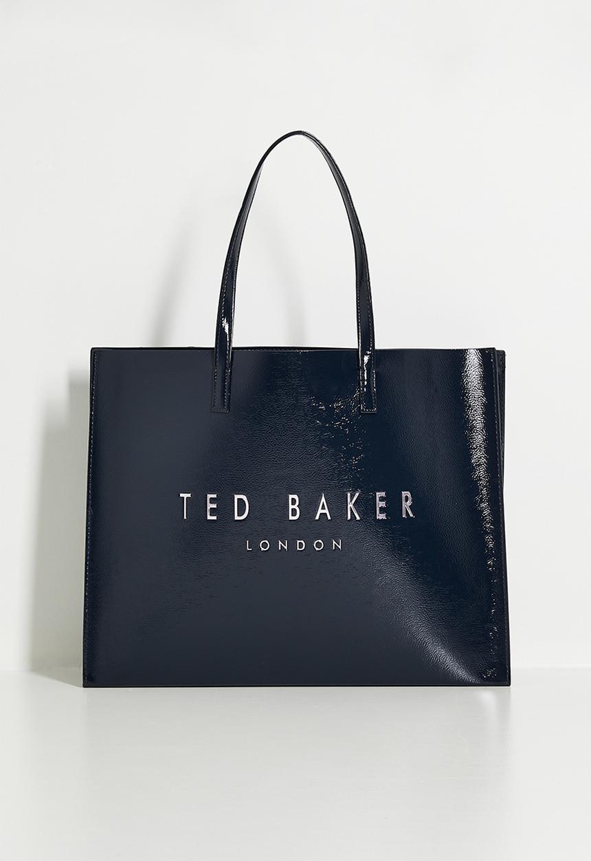 Ted Baker - Caarmen east west printed lining icon tote bag-navy